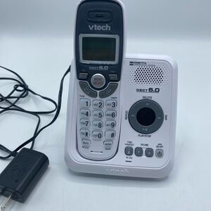 VTech Phone CS6124 Single Line DECT 6.0 Cordless Phone Answering System White
